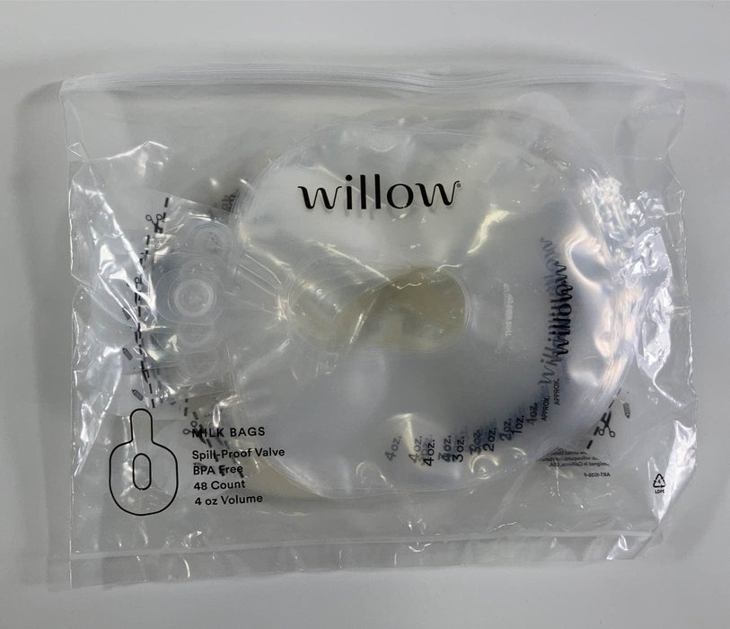 used Willow 48-Count 4 oz Spill-Proof Breast Milk Bags