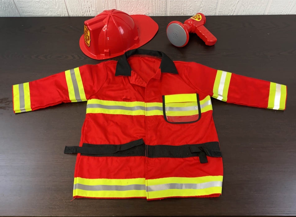 used Melissa & Doug Fire Chief Role Play Costume Set