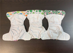 secondhand BUNDLE KaWaii Baby One Size Pocket Cloth Diapers