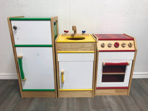 used Lakeshore Pretend & Play Hardwood Kitchen Set