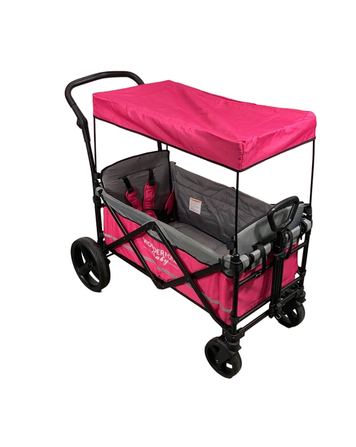 used Wonderfold X2 Push + Pull Double Stroller Wagon, 2019, Pretty-n-Pink