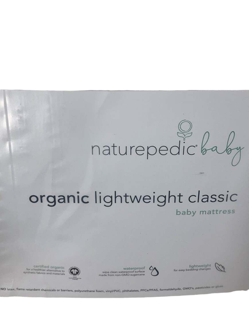 secondhand Naturepedic Organic Lightweight Crib Mattress