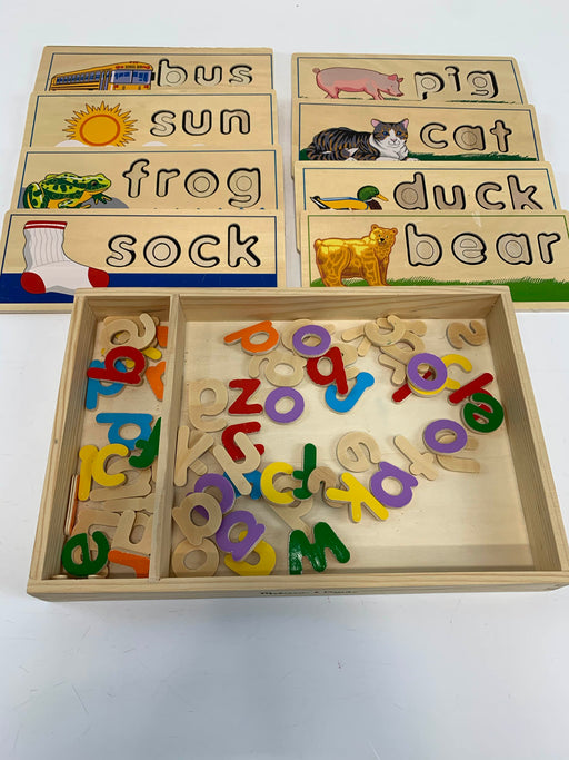 used Melissa & Doug See & Spell Wooden Educational Board