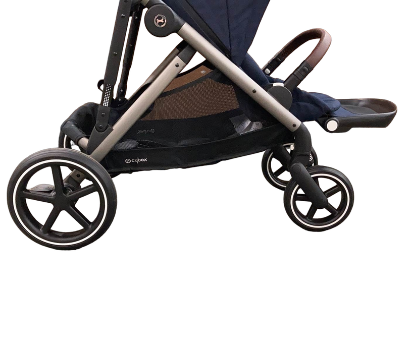 used Cybex Gazelle S Modular Stroller, 2022, Silver Frame, Navy Blue