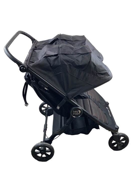 secondhand Baby Jogger City Mini GT2 Double Stroller, 2019, Jet