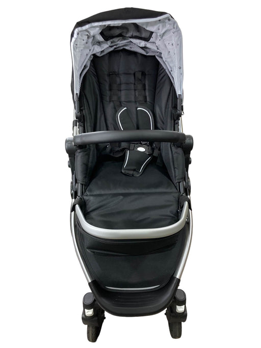 secondhand Mockingbird Single to Double Stroller, 2022, Silver with Penny Leather, Watercolor Drops, Black