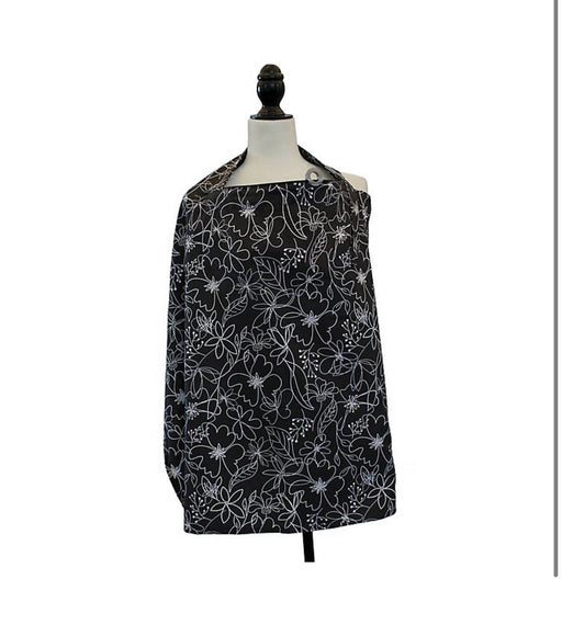 used Boppy Nursing Cover, Black and white scribbles