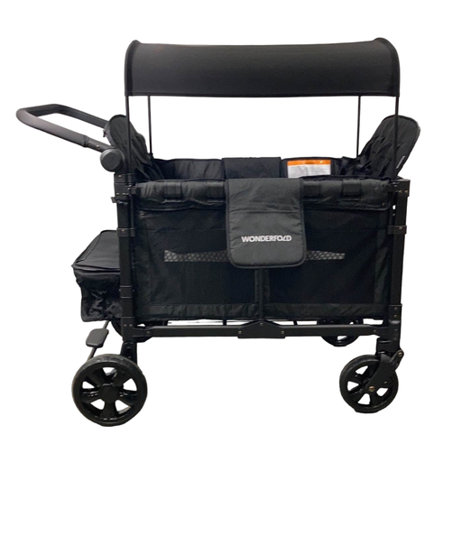 secondhand Wonderfold W4 Elite Stroller Wagon, 2023, Volcanic Black