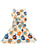 used Sleeping Baby Zippy Swaddle, S/M Blue & Orange Elephants