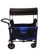 secondhand Wonderfold W2 Original Multifunctional Double Stroller Wagon, 2021, Blue