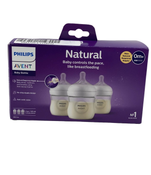 used Philips Avent Natural Baby Bottles, 4oz, 3-Pack, Clear