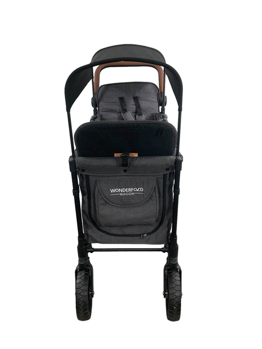 secondhand Wonderfold W2 Luxe Multifunctional Double Stroller Wagon, Charcoal Gray, 2022