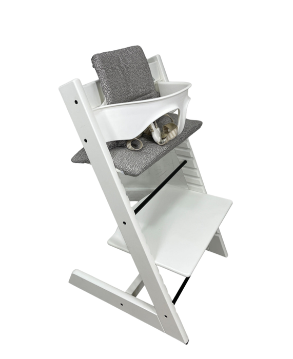 Stokke Tripp Trapp Complete High Chair, White, Dots Grey