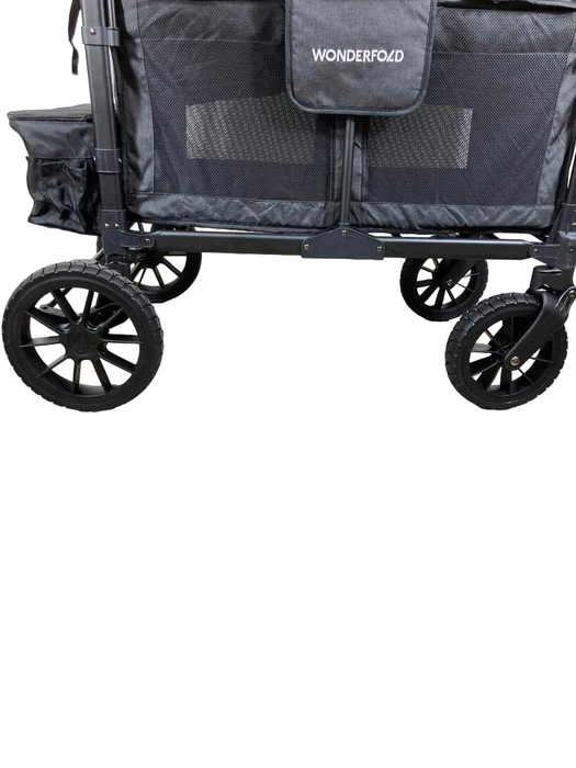 Wonderfold W4 Luxe Quad Stroller Wagon, 2023, Volcanic Black