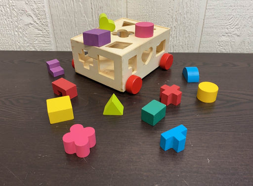 used Wooden Shape Sorter, Pull Along