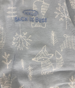 secondhand Halo Cotton Sleepsack, M, Blue Woodland Etch