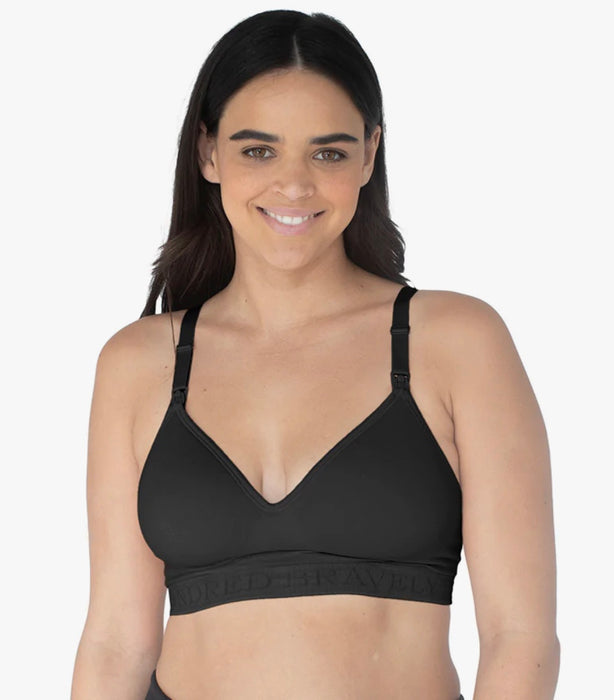 used Kindred Bravely Signature Sublime Contour Nursing & Maternity Bra, X-Large, Busty, Black