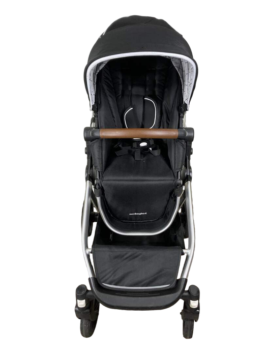 secondhand Mockingbird Single to Double Stroller, 2023, Silver with Penny Leather, Windowpane, Black