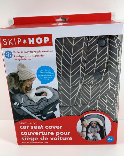 used Skip Hop Stroll And Go Car Seat Cover, Gray Feather