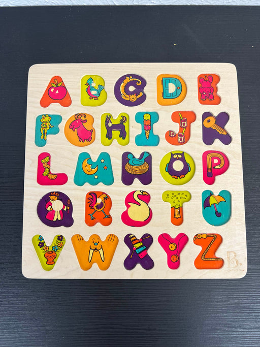 secondhand B. toys Wooden Alphabet Puzzle