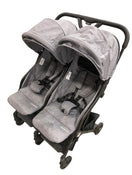 used Mompush Lithe Double Stroller, Grey, 2022