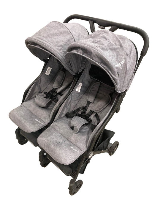 used Mompush Lithe Double Stroller, Grey, 2022