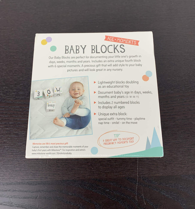 secondhand Milestone Baby Age Block Set