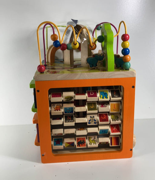 secondhand B. toys Zany Zoo Wooden Activity Cube