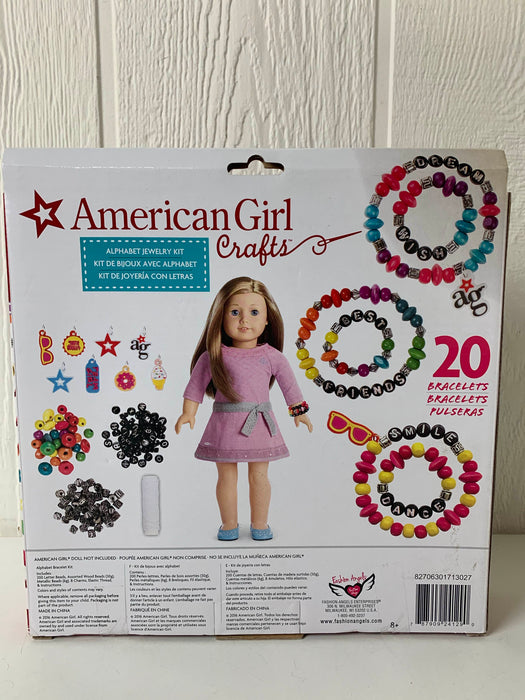 secondhand American Girl Craft Kit, Alphabet jewelry kit