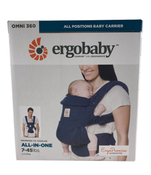 used Ergobaby Omni 360 Cotton Baby Carrier, Midnight Blue