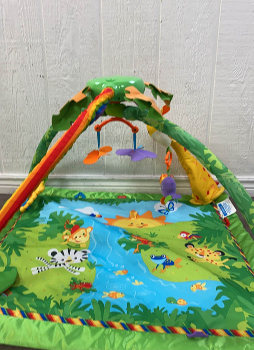 secondhand Fisher Price Rainforest Melodies and Lights Deluxe Gym