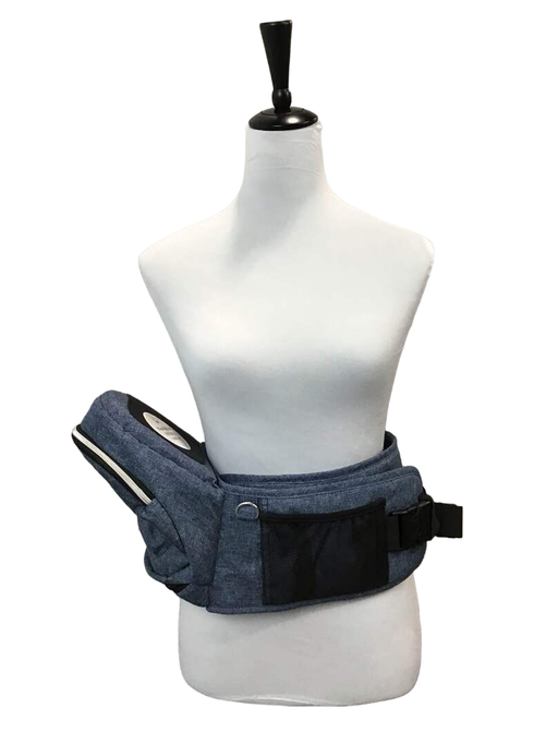 used TushBaby Hip Baby Carrier, Chambray