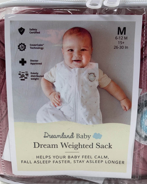 secondhand Dreamland Weighted Sleep Sack, 0-6 months, Dusty Rose