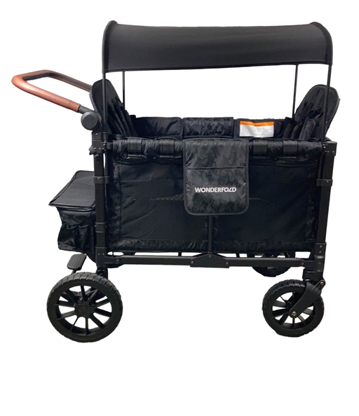 secondhand Wonderfold W4 Luxe Quad Stroller Wagon, 2023, Elite Black Camo