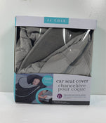 used JJ Cole Car Seat Cover, - grey herringbone stitch