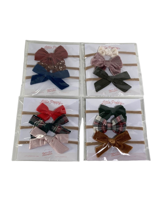 used BUNDLE Little Poppy Hair Bows