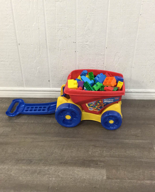 secondhand Mega Bloks First Builders Block Scooping Wagon