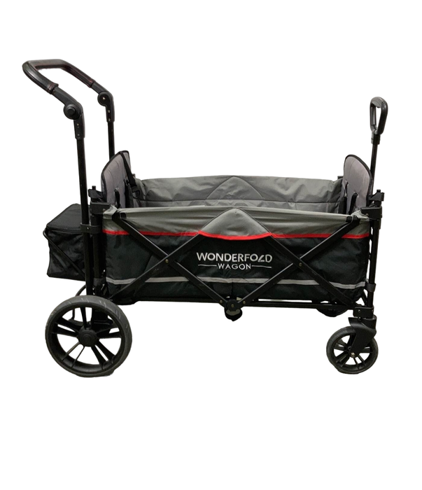 secondhand Wonderfold X2 Push + Pull Double Stroller Wagon, 2021, Black