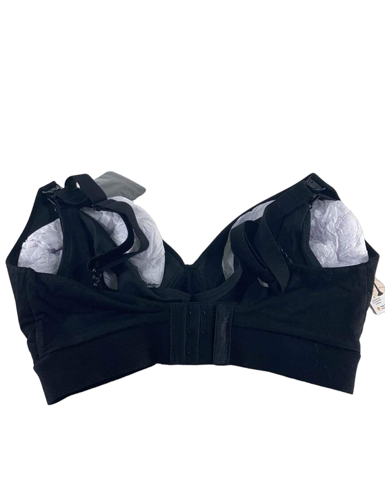 secondhand Kindred Bravely Minimalist Hands-Free Pumping And Nursing Plunge Bra, Small, Busty, Black