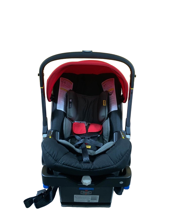 used Doona Infant Car Seat & Stroller Combo, Flame Red, 2022