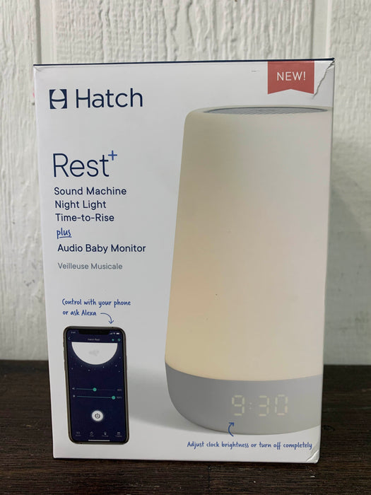 used Hatch Baby Rest+ Sound Machine with Audio Baby Monitor