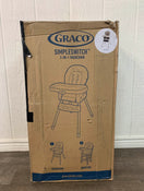 used Graco SimpleSwitch 2-in-1 Convertible High Chair, Zuba 