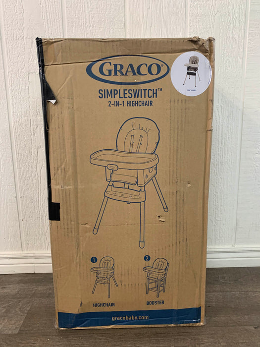 used Graco SimpleSwitch 2-in-1 Convertible High Chair, Zuba 