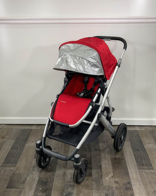 secondhand UPPAbaby VISTA Stroller, Denny (Red Melange), 2015