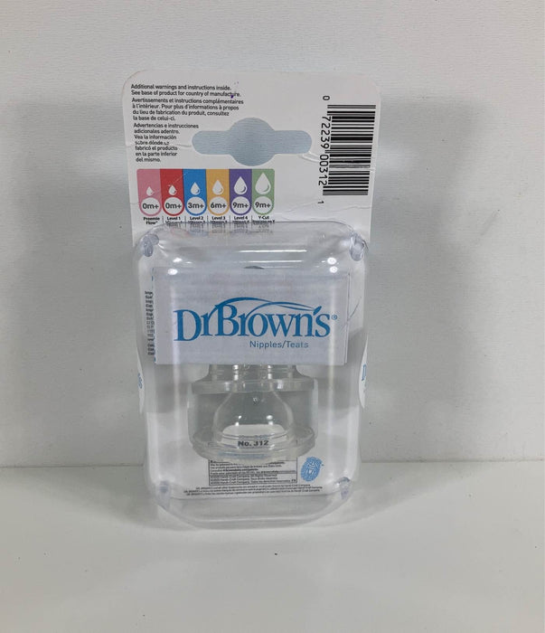 secondhand Dr. Brown's Baby Bottle Nipples 2-Pack, Level 4 (9m+, Fast Flow)