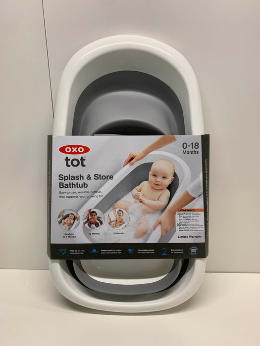 used OXO Tot Splash & Store Baby Bathtub