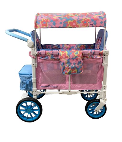 secondhand Wonderfold W2 Luxe Multifunctional Double Stroller Wagon, 2023, Petal Pop Limited Edition