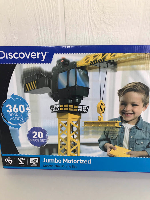 secondhand Discovery Kids Jumbo Motorized Construction Crane Set