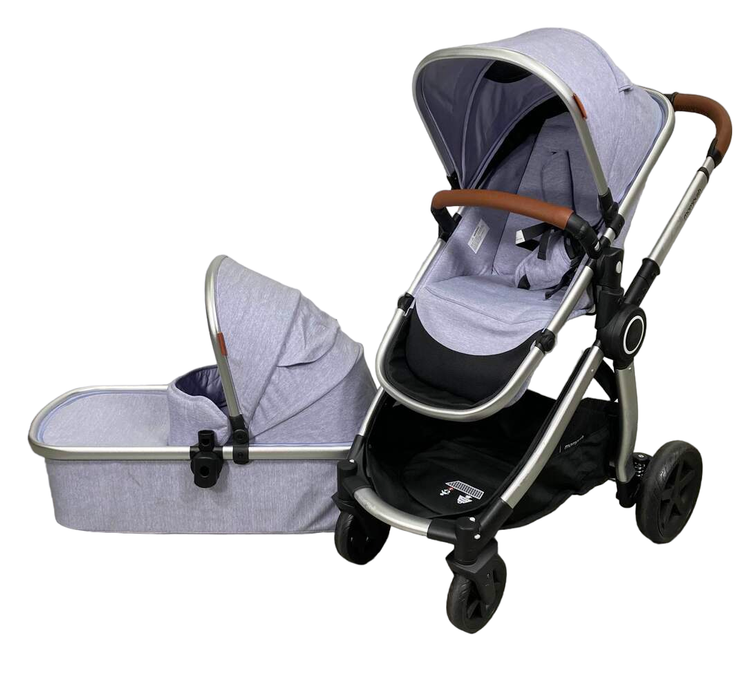 used Mompush Ultimate 2 Baby Stroller, 2022, Lavender with Silver Frame