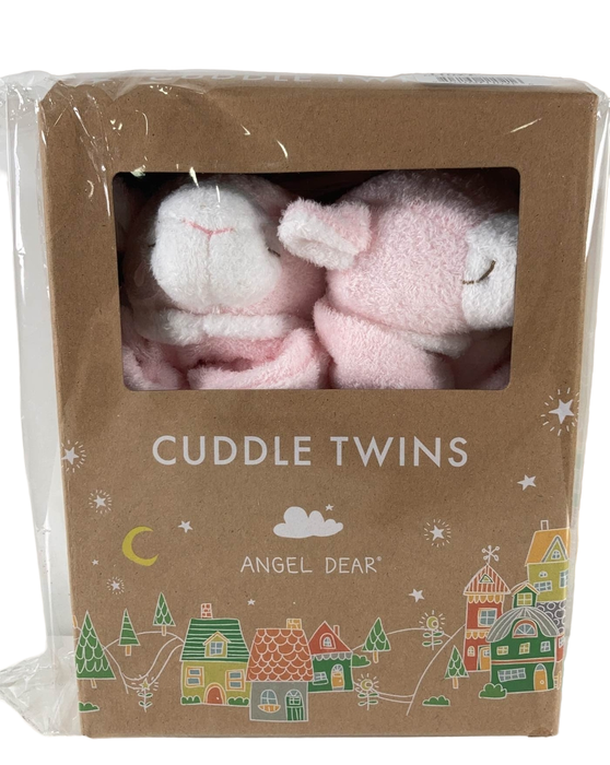 used Angel Dear Cuddle Twins Blankie Set